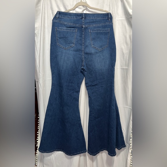 ELOQUII Denim Bellbottoms - Picture 2 of 2
